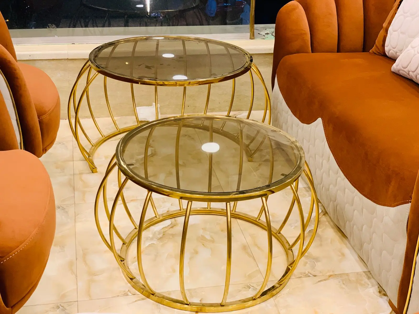 Modern Elegant Stainless Steel Tables